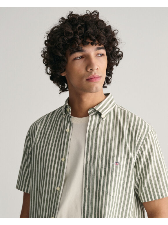 Gant - Gant Linen stripe ss shirt