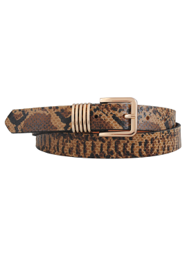 Bosswik Woman - Bosswik Belt, Beige Snake G