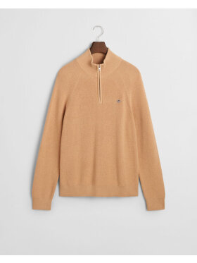 Gant - Gant COTTON WOOL RIB HALF ZIP