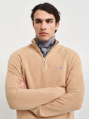 Gant - Gant COTTON WOOL RIB HALF ZIP