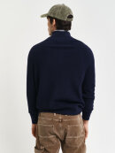 Gant - Gant COTTON WOOL RIB HALF ZIP