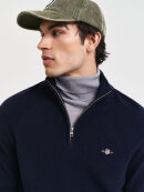 Gant - Gant COTTON WOOL RIB HALF ZIP