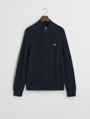 Gant - Gant COTTON WOOL RIB HALF ZIP