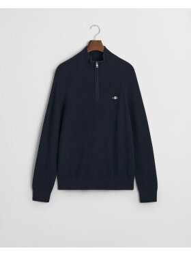 Gant - Gant COTTON WOOL RIB HALF ZIP