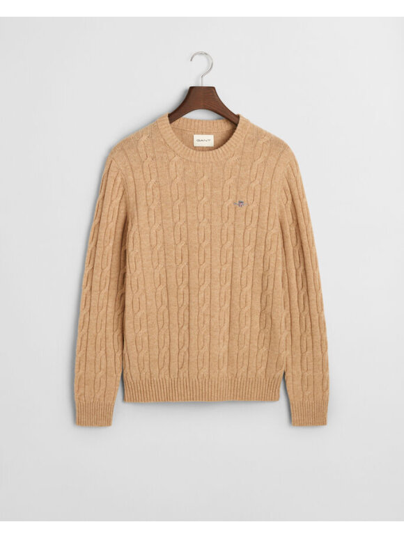 Gant - Gant LAMBSWOOL CABLE C-NECK