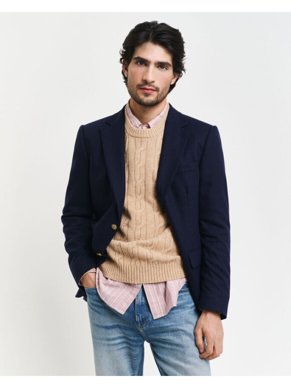 Gant - Gant LAMBSWOOL CABLE C-NECK