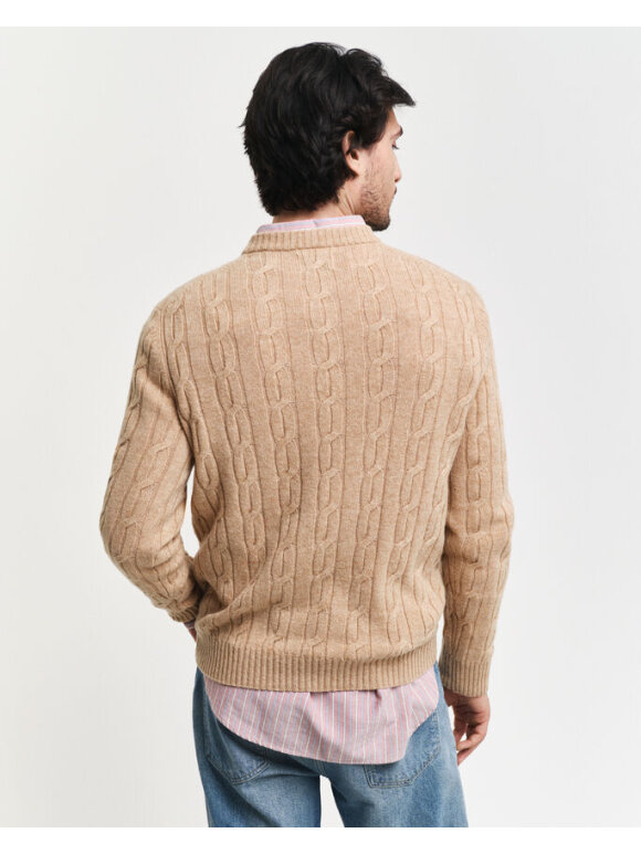 Gant - Gant LAMBSWOOL CABLE C-NECK