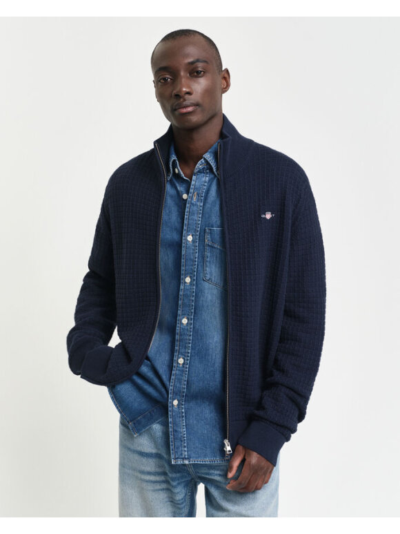 Gant - Gant COTTON TEXTURED ZIP