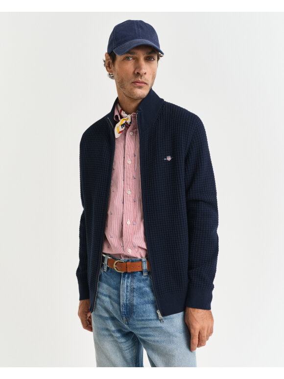 Gant - Gant ZIPPED TEXTURED COTTON