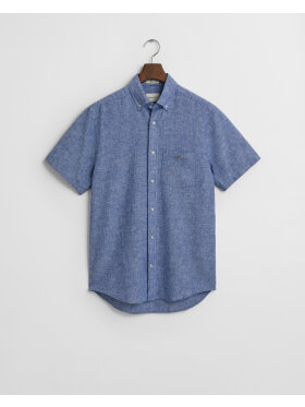 Gant - Gant REG COTTON LINEN SS SHIRT