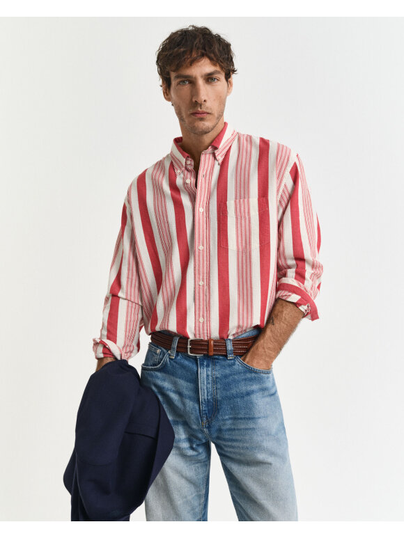 Gant - Gant SEERSUCKER WIDE STRIPE SH