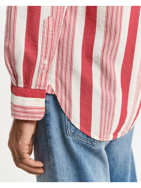 Gant - Gant SEERSUCKER WIDE STRIPE SH